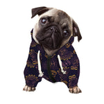 Ornament Tiki Mask Pattern Print Dog Zip Up Hoodie