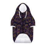 Ornament Tiki Mask Pattern Print Dog Zip Up Hoodie