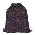 Ornament Tiki Mask Pattern Print Drawstring Bag