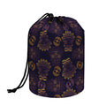 Ornament Tiki Mask Pattern Print Drawstring Makeup Bag