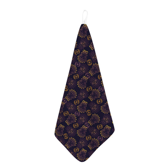 Ornament Tiki Mask Pattern Print Hand Towel