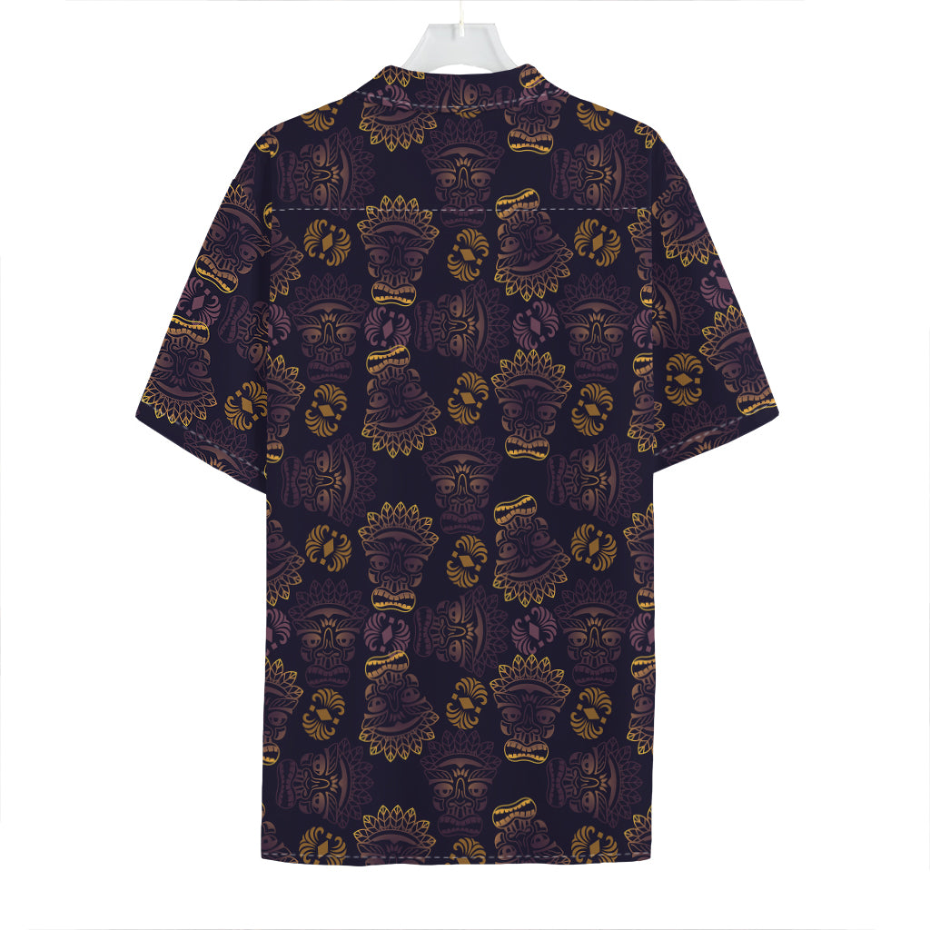 Ornament Tiki Mask Pattern Print Hawaiian Shirt