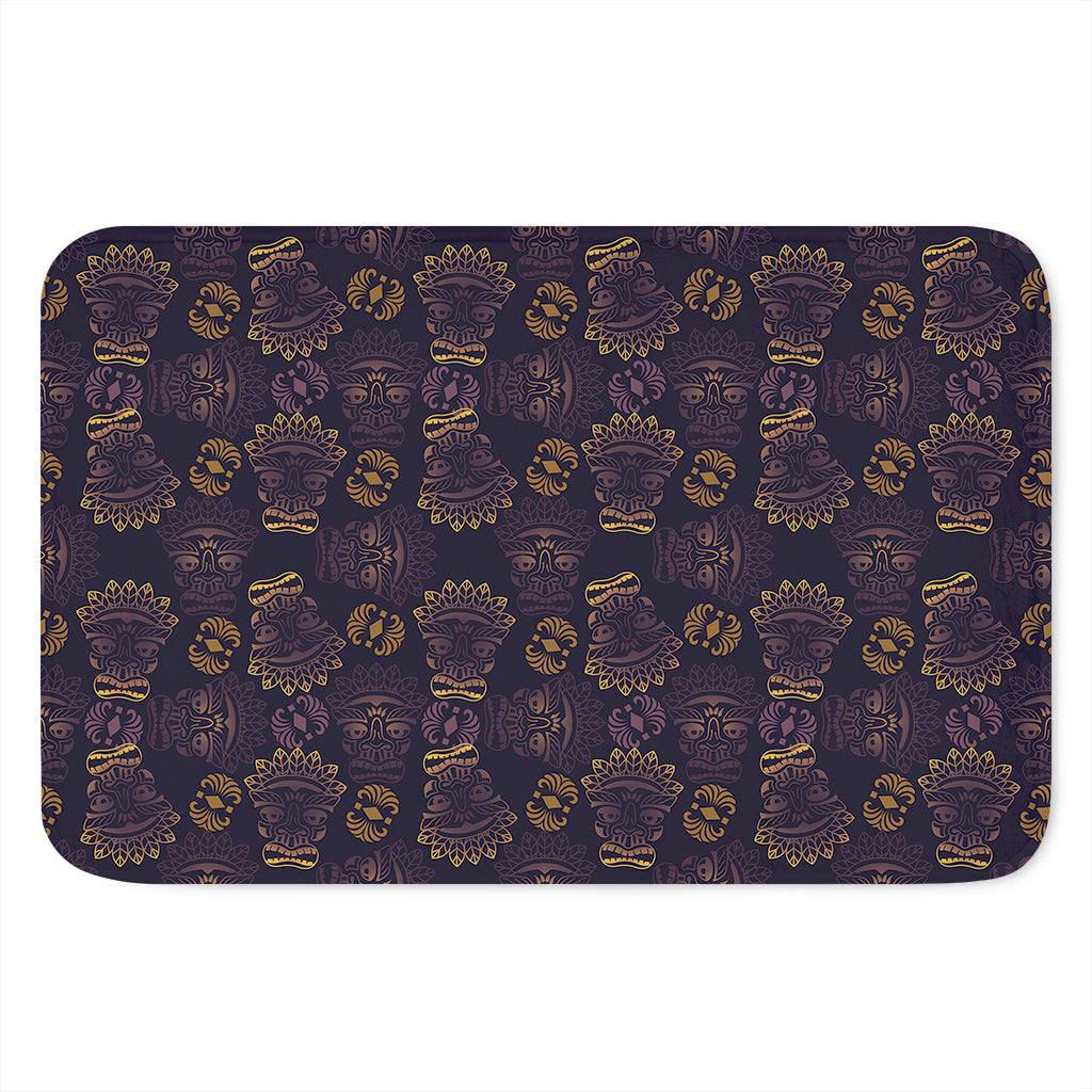 Ornament Tiki Mask Pattern Print Indoor Door Mat