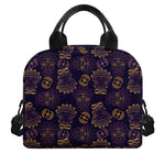 Ornament Tiki Mask Pattern Print Insulated Lunch Bag