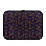 Ornament Tiki Mask Pattern Print Laptop Sleeve