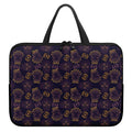 Ornament Tiki Mask Pattern Print Laptop Sleeve With Handle