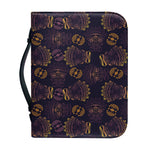Ornament Tiki Mask Pattern Print Leather Bible Cover