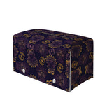 Ornament Tiki Mask Pattern Print Leather Tissue Box Cover