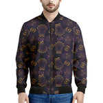 Ornament Tiki Mask Pattern Print Men's Bomber Jacket