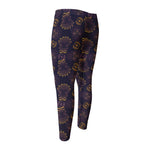 Ornament Tiki Mask Pattern Print Men's Compression Pants