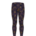 Ornament Tiki Mask Pattern Print Men's Leggings