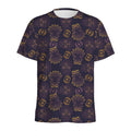 Ornament Tiki Mask Pattern Print Men's Athletic T-Shirt