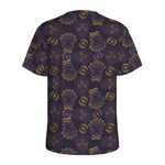 Ornament Tiki Mask Pattern Print Men's Sports T-Shirt