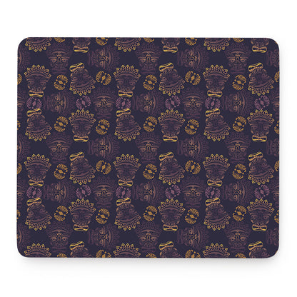 Ornament Tiki Mask Pattern Print Mouse Pad