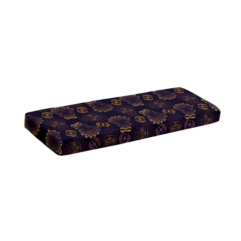 Ornament Tiki Mask Pattern Print Piano Keyboard Cover
