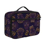 Ornament Tiki Mask Pattern Print Portable Lunch Bag