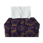Ornament Tiki Mask Pattern Print Rectangle Tissue Box Cover