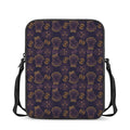 Ornament Tiki Mask Pattern Print Rectangular Crossbody Bag