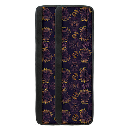 Ornament Tiki Mask Pattern Print Refrigerator Handle Covers
