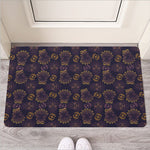 Ornament Tiki Mask Pattern Print Rubber Doormat