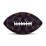 Ornament Tiki Mask Pattern Print Rugby Ball