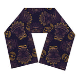 Ornament Tiki Mask Pattern Print Scarf