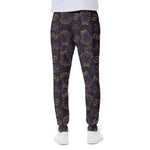 Ornament Tiki Mask Pattern Print Scuba Joggers