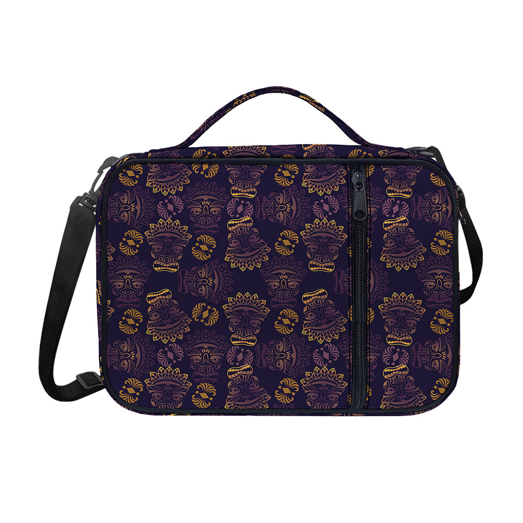 Ornament Tiki Mask Pattern Print Shoulder Strap Bible Bag