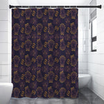 Ornament Tiki Mask Pattern Print Shower Curtain