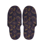 Ornament Tiki Mask Pattern Print Slippers