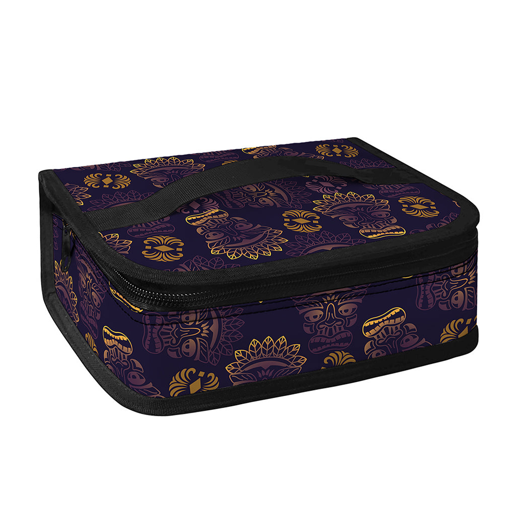 Ornament Tiki Mask Pattern Print Small Lunch Bag