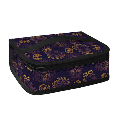 Ornament Tiki Mask Pattern Print Small Lunch Bag