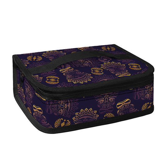 Ornament Tiki Mask Pattern Print Small Lunch Bag