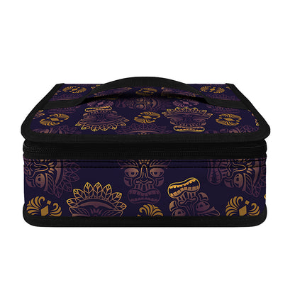 Ornament Tiki Mask Pattern Print Small Lunch Bag