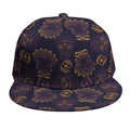 Ornament Tiki Mask Pattern Print Snapback Cap