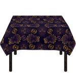 Ornament Tiki Mask Pattern Print Tablecloth