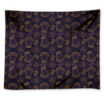 Ornament Tiki Mask Pattern Print Tapestry