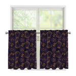 Ornament Tiki Mask Pattern Print Tier Curtains