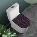 Ornament Tiki Mask Pattern Print Toilet Lid Cover
