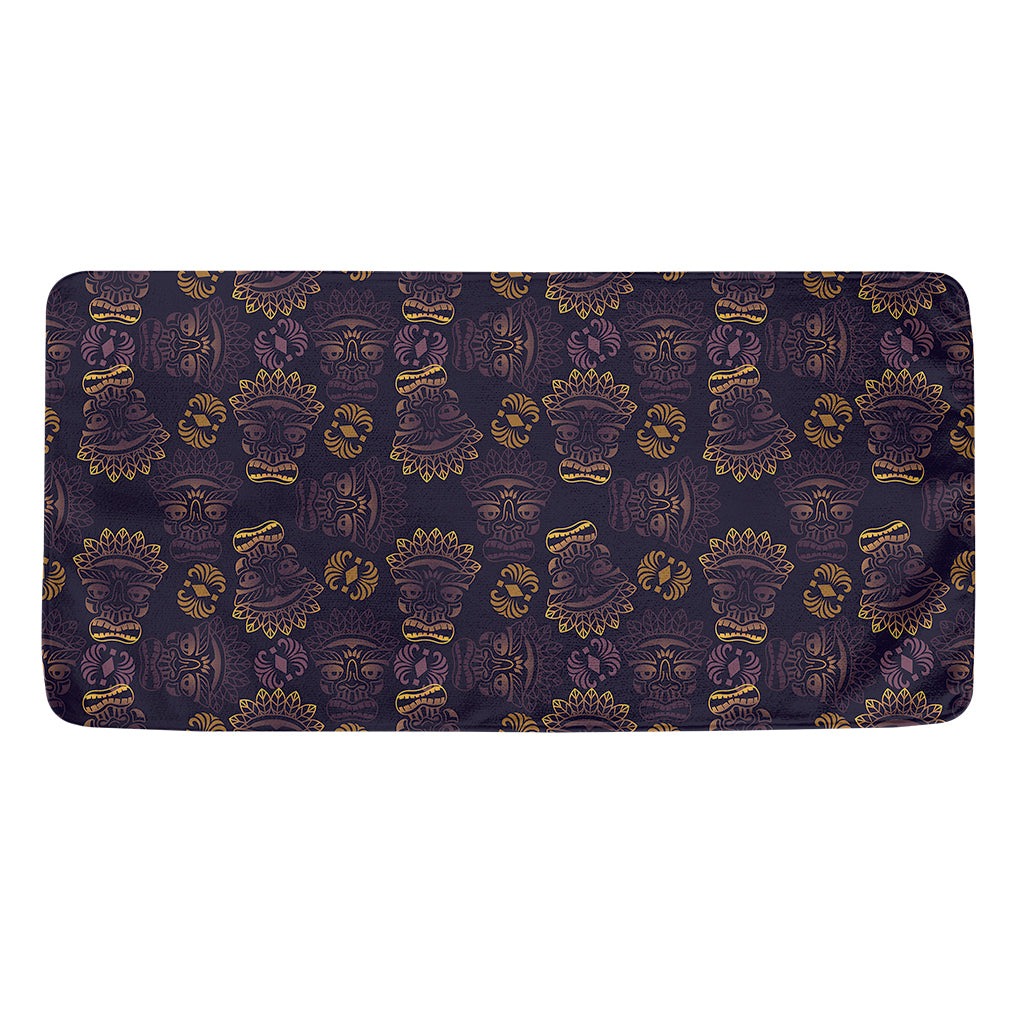 Ornament Tiki Mask Pattern Print Towel