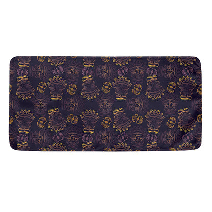 Ornament Tiki Mask Pattern Print Towel
