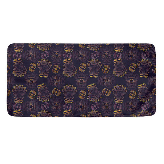Ornament Tiki Mask Pattern Print Towel