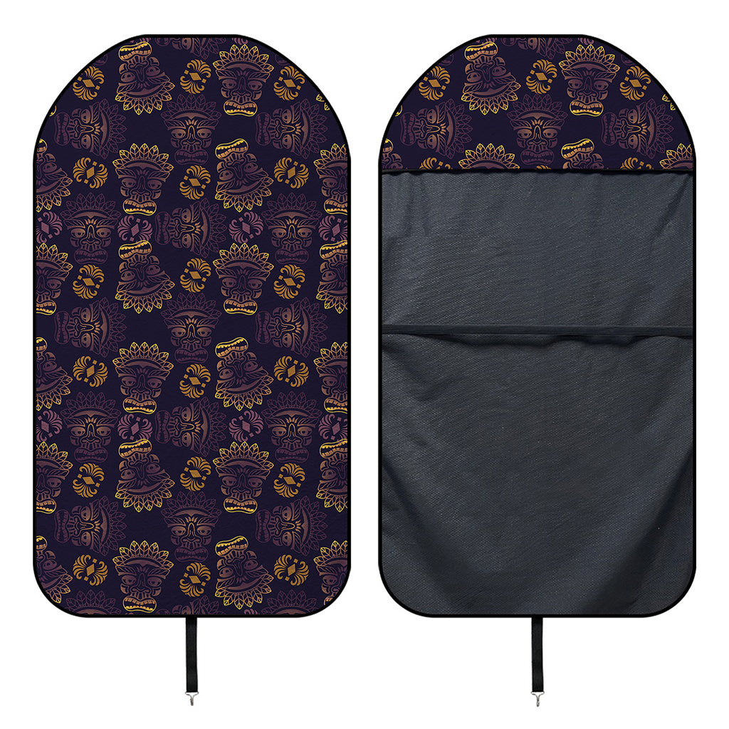 Ornament Tiki Mask Pattern Print Waterproof Car Seat Cover