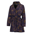 Ornament Tiki Mask Pattern Print Women's Bathrobe