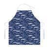 Ornamental Fish Pattern Print Adjustable Apron