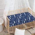 Ornamental Fish Pattern Print Baby Crib Sheet