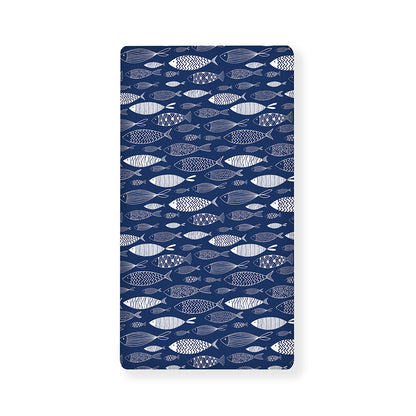 Ornamental Fish Pattern Print Baby Crib Sheet