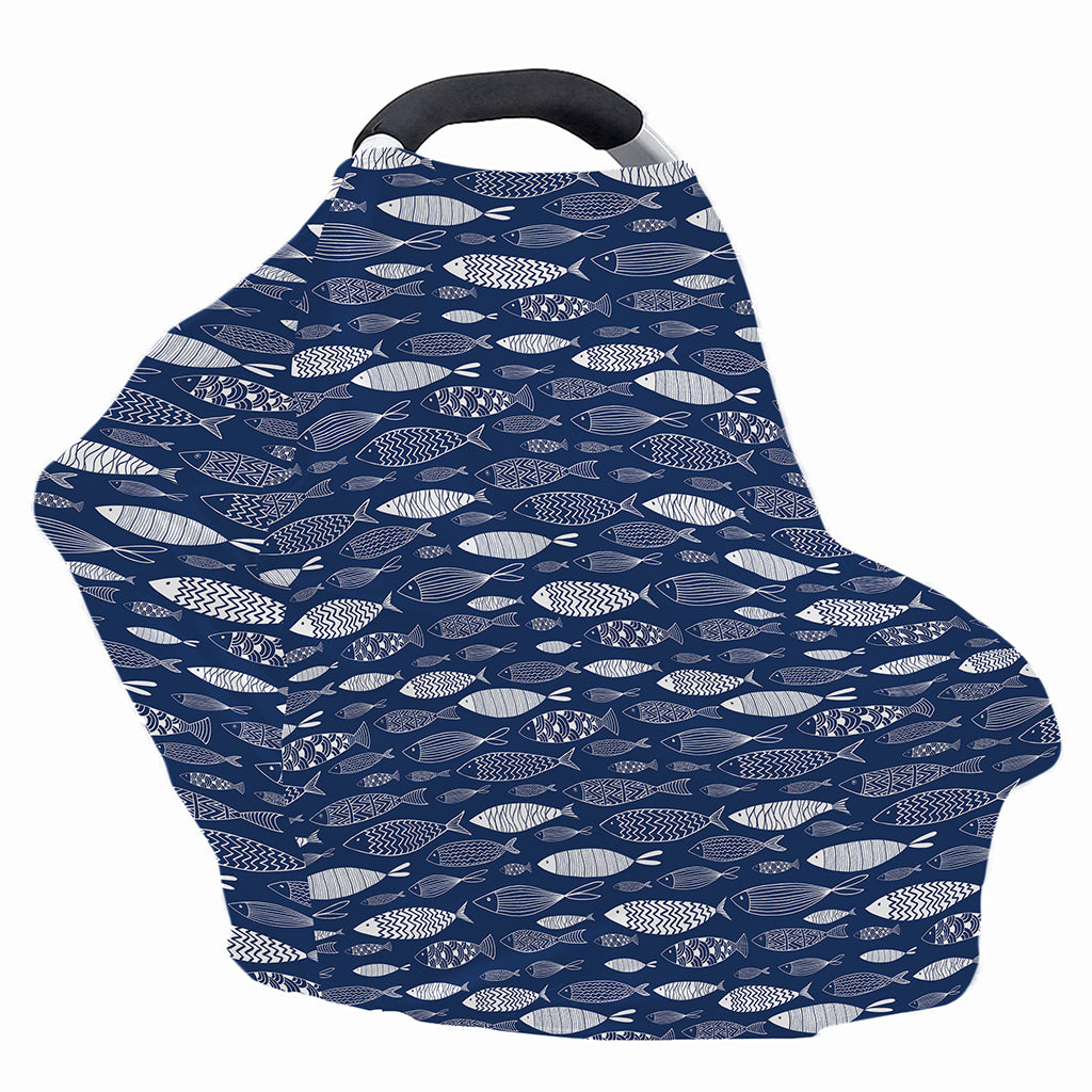 Ornamental Fish Pattern Print Baby Seat Cover