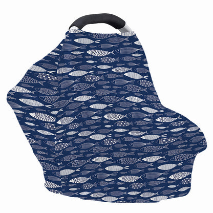Ornamental Fish Pattern Print Baby Seat Cover