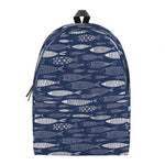 Ornamental Fish Pattern Print Backpack